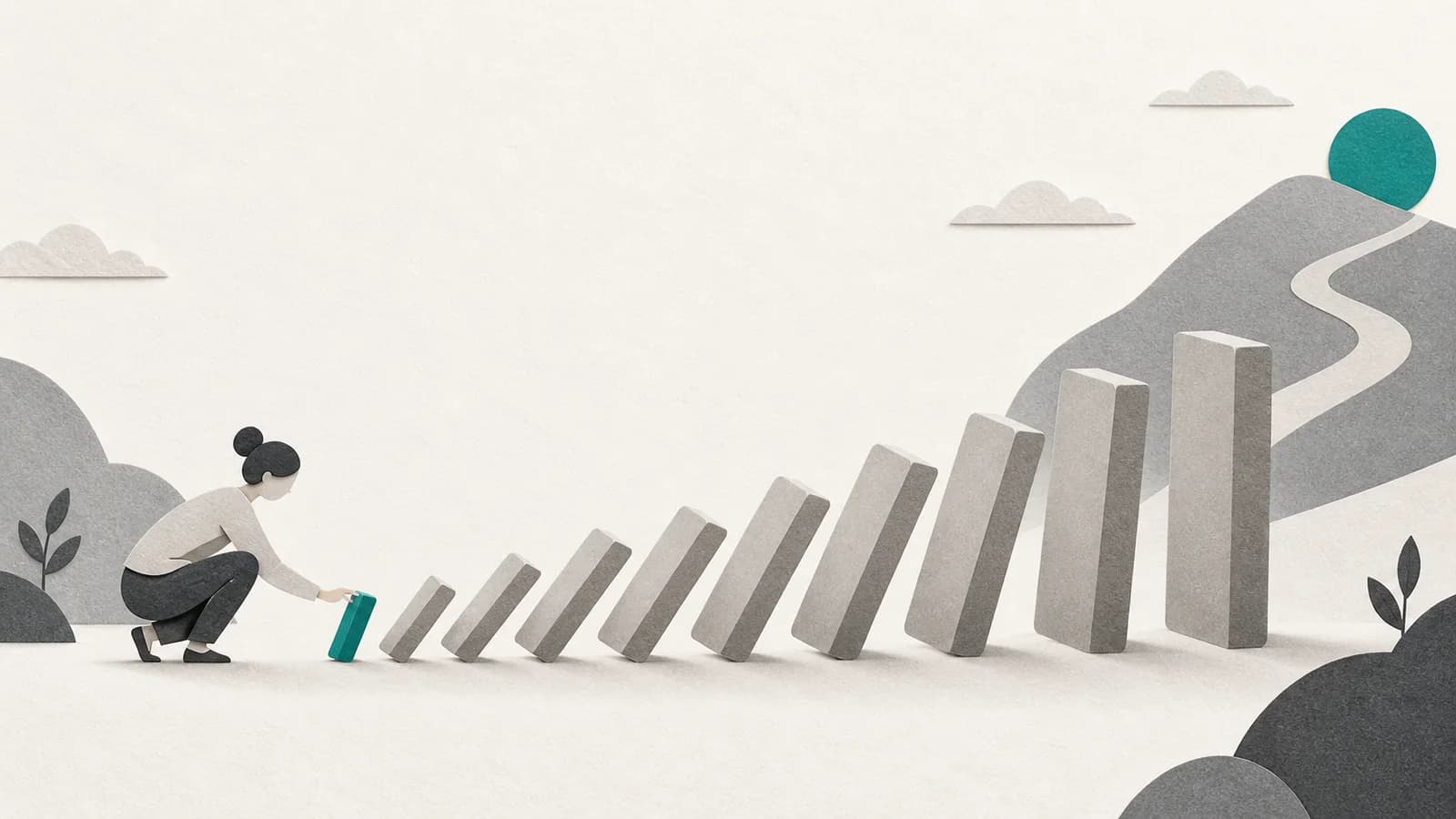 Tiny habits and the two-minute rule: start smaller than feels reasonable